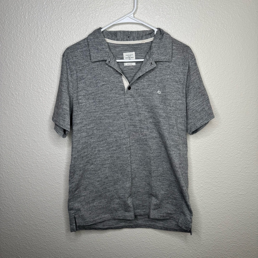 rag & bone Charcoal Polo Shirt for Men